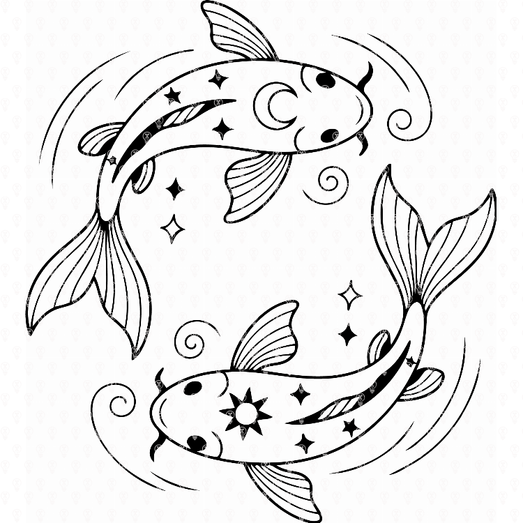 Line Art Fish