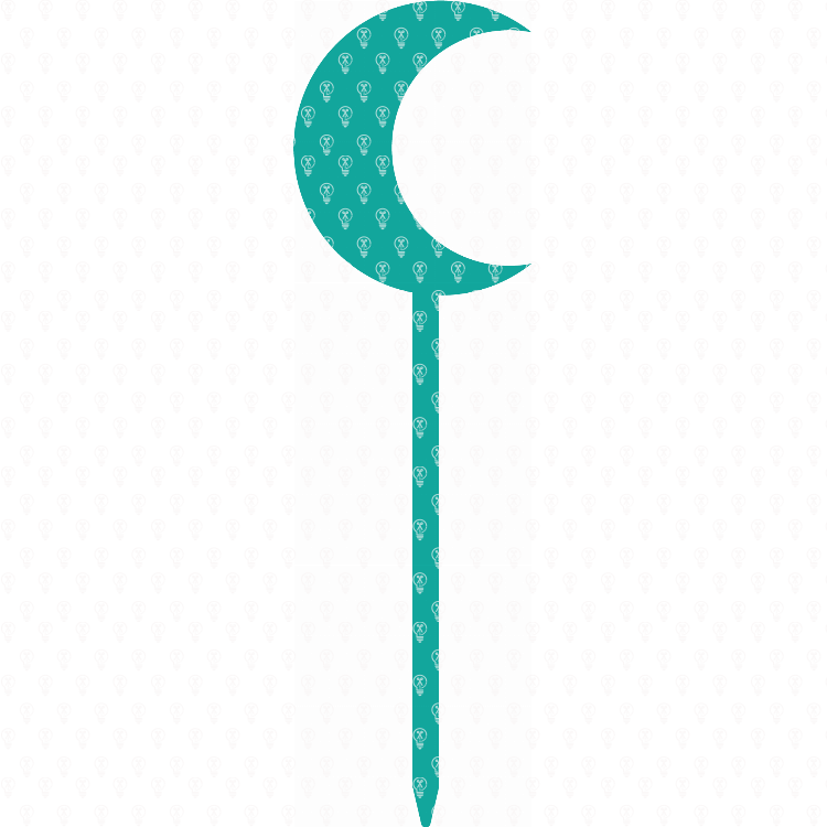 Cupcake Topper Crescent