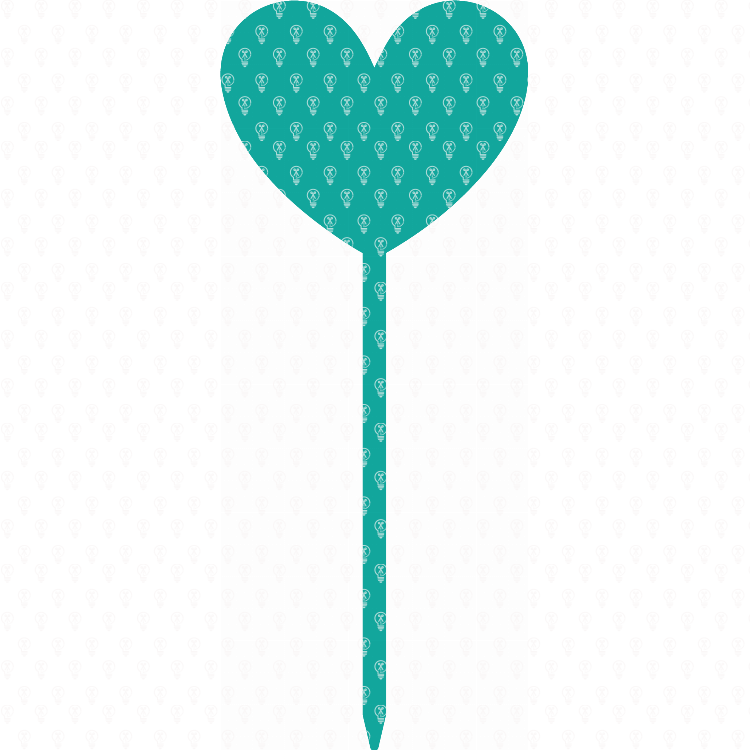 Cupcake Topper Heart
