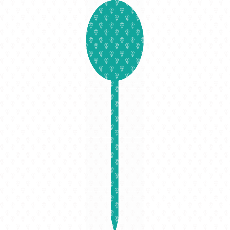 Cupcake Topper Oval