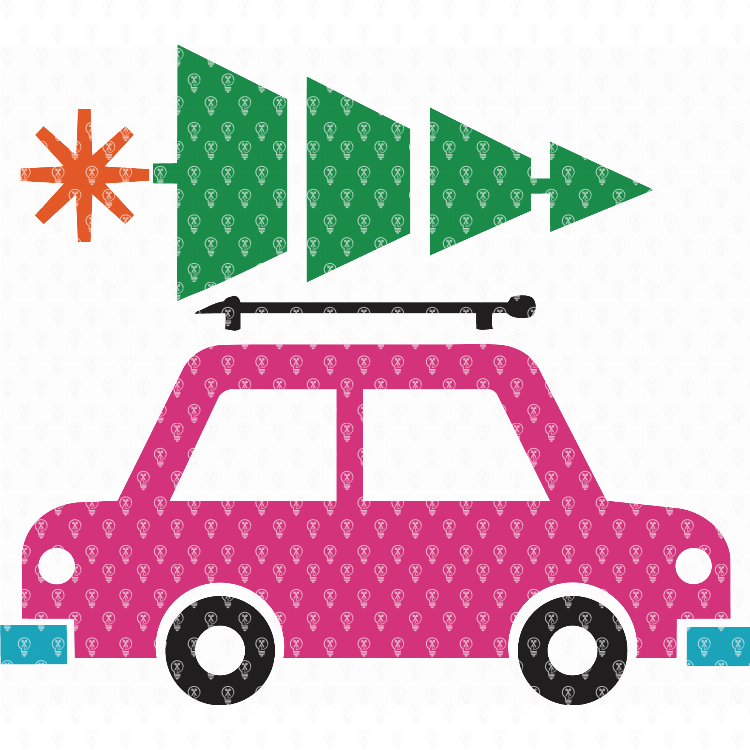Car with tree