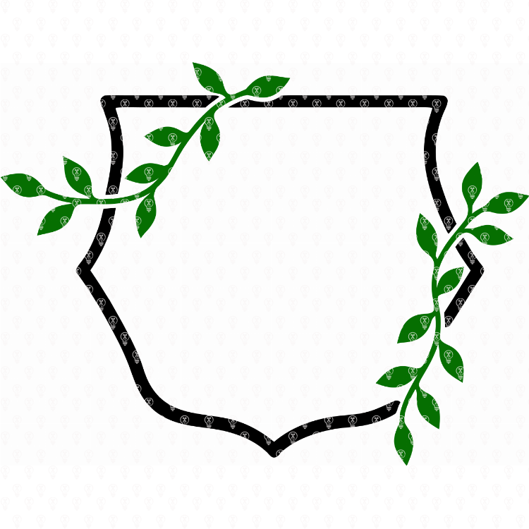 Vine Wrapped Crest Frame